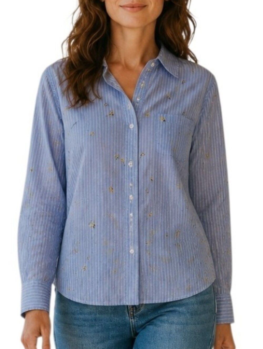 Old Navy Pineapple & Avocado Button Down Classic Shirt